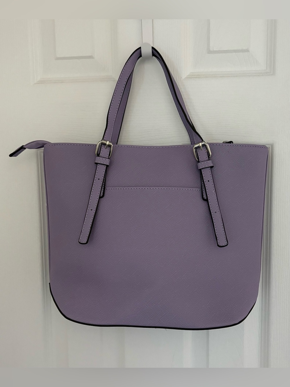 ANNE KLEIN, Lavender Tote Bag - Elegant Women's Shoulder Handbag - Picture 2 of 9